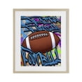 thumbnail image 1 of Stupell Industries Contemporary Faith Family Football Graffiti Birch Framed Print Under Glass, 13 x 16, by Marcus Prime, 1 of 8