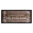thumbnail image 1 of Stupell Industries Faith Family Friends Quote Wood Pattern Rustic Phrase, 13 x 30,Design by Kimberly Allen, 1 of 7