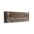 thumbnail image 1 of Stupell Industries Faith Family Friends Quote Wood Pattern Rustic Phrase Canvas Wall Art Design by Kim Allen, 20" x 48", 1 of 6