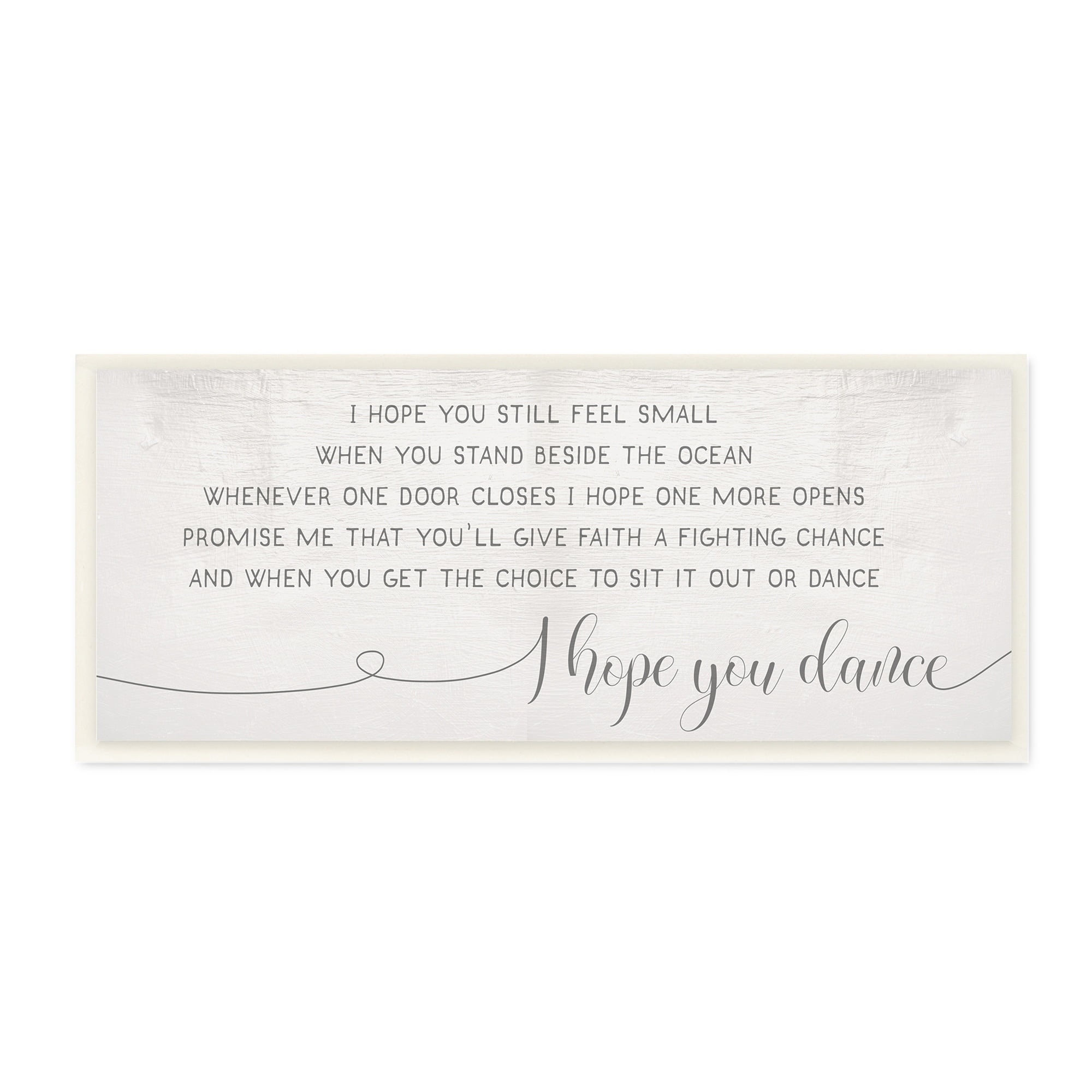 Stupell Industries Faith Fighting Chance Phrase Romantic Dance Quote Inspirational Painting Unframed Art Print Wall Art, 7 x 17