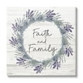 thumbnail image 1 of Stupell Industries Faith and Family Sign Blue Hyacinth Florals Wild Thistle, 30 x 30, Design by ND Art, 1 of 5