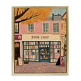 thumbnail image 1 of Stupell Industries Eclectic Fall Book Shop Facade Gold Floating Frame Canvas Art, 25 x 31, by The Prints Vibe, 1 of 8