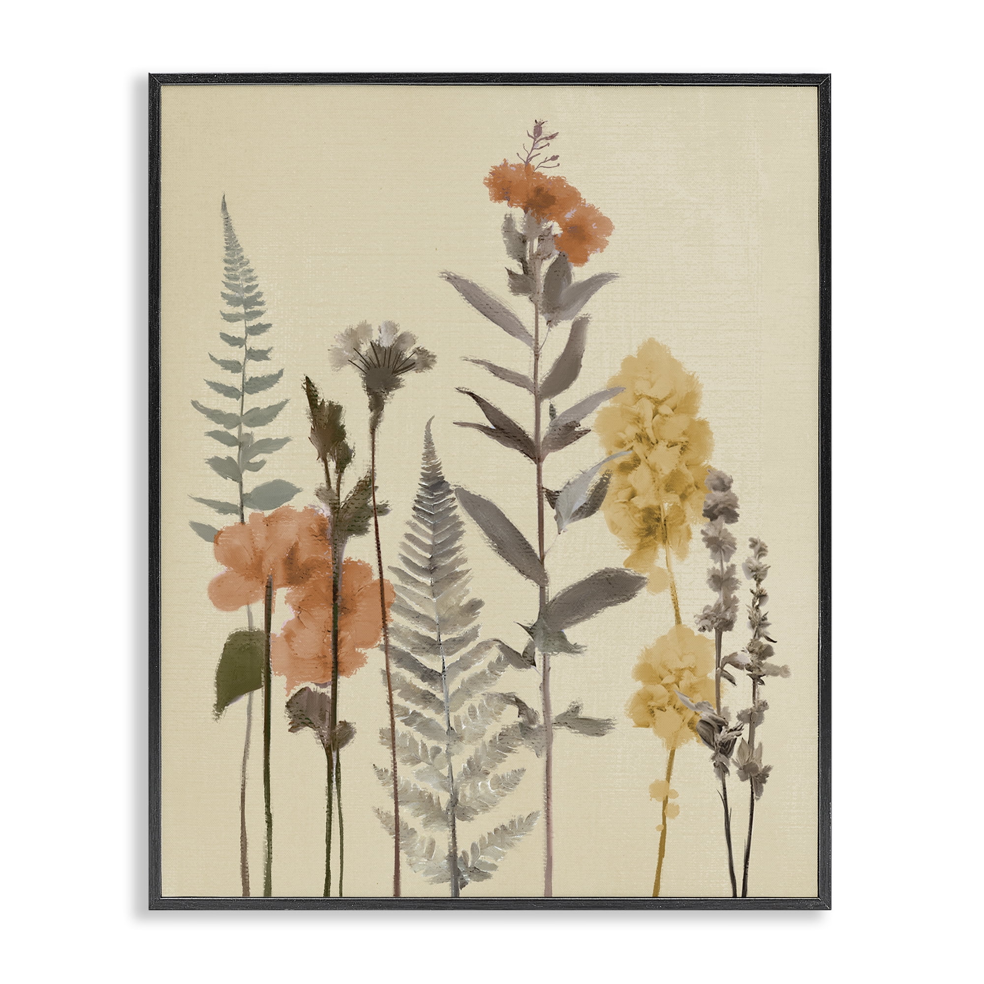 Stupell Industries Fall Botanicals Fresh Ferns Black Framed Giclee Art, design by Elizabeth Medley