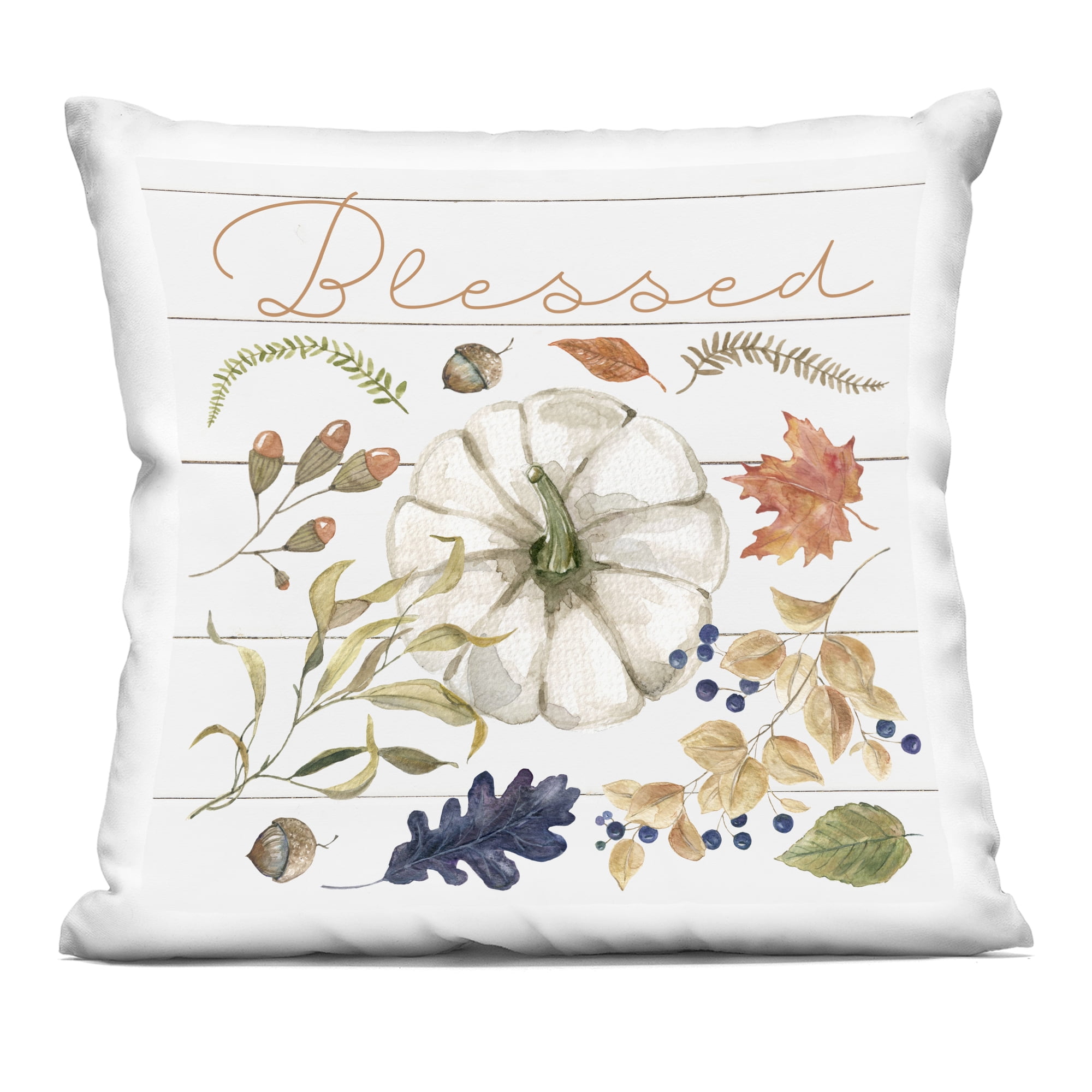 Stupell Industries Fall Flavors Blessed Decorative Printed Throw Pillow, design by Livi and Finn