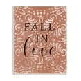 thumbnail image 1 of Stupell Industries Fall In Love Romantic Phrase Vintage Fractal Pattern, 13 x 19,Design by Daphne Polselli, 1 of 5