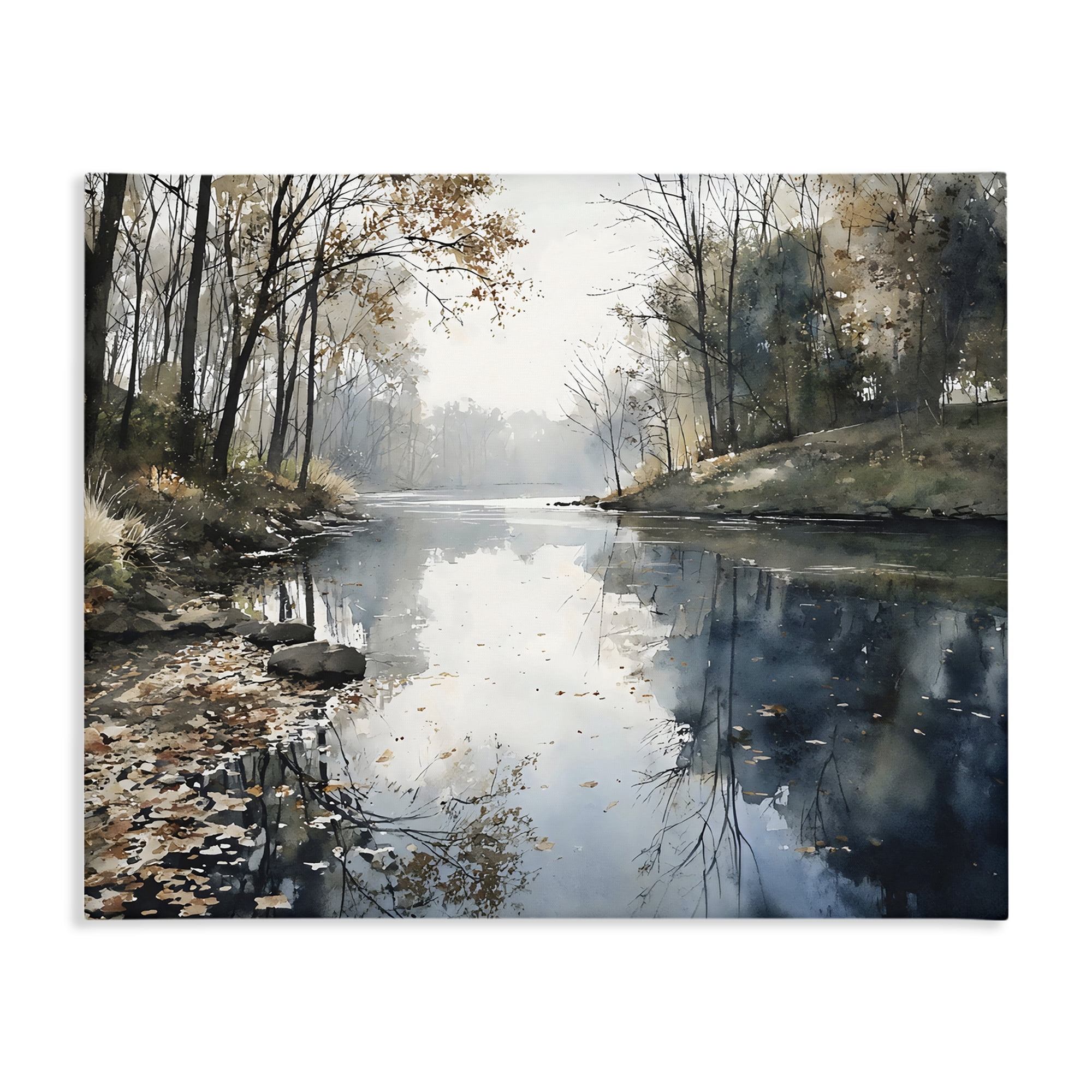Stupell Industries Fall Lake Reflection Canvas Wall Art, design by Franklyn Gregory