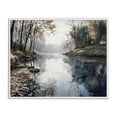 thumbnail image 1 of Stupell Industries Coastal Fall Lake Reflection White Framed Giclee Art, 14 x 11, by Franklyn Gregory, 1 of 8