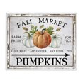 thumbnail image 1 of Stupell Industries Fall Market Pumpkins Holiday Painting White Framed Art Prints Wall Art, 14 x 11, 1 of 10