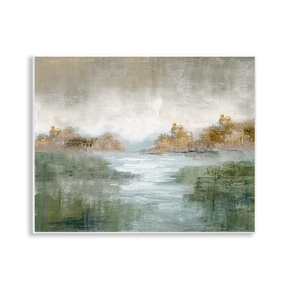 Stupell Industries Fall River Landscape Wall Plaque Art design by Nan, 11 x 14