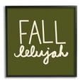 thumbnail image 1 of Stupell Industries Fall-lelujah Autumn Phrase Holiday Painting Black Framed Art Print Wall Art, 17 x 17, 1 of 9