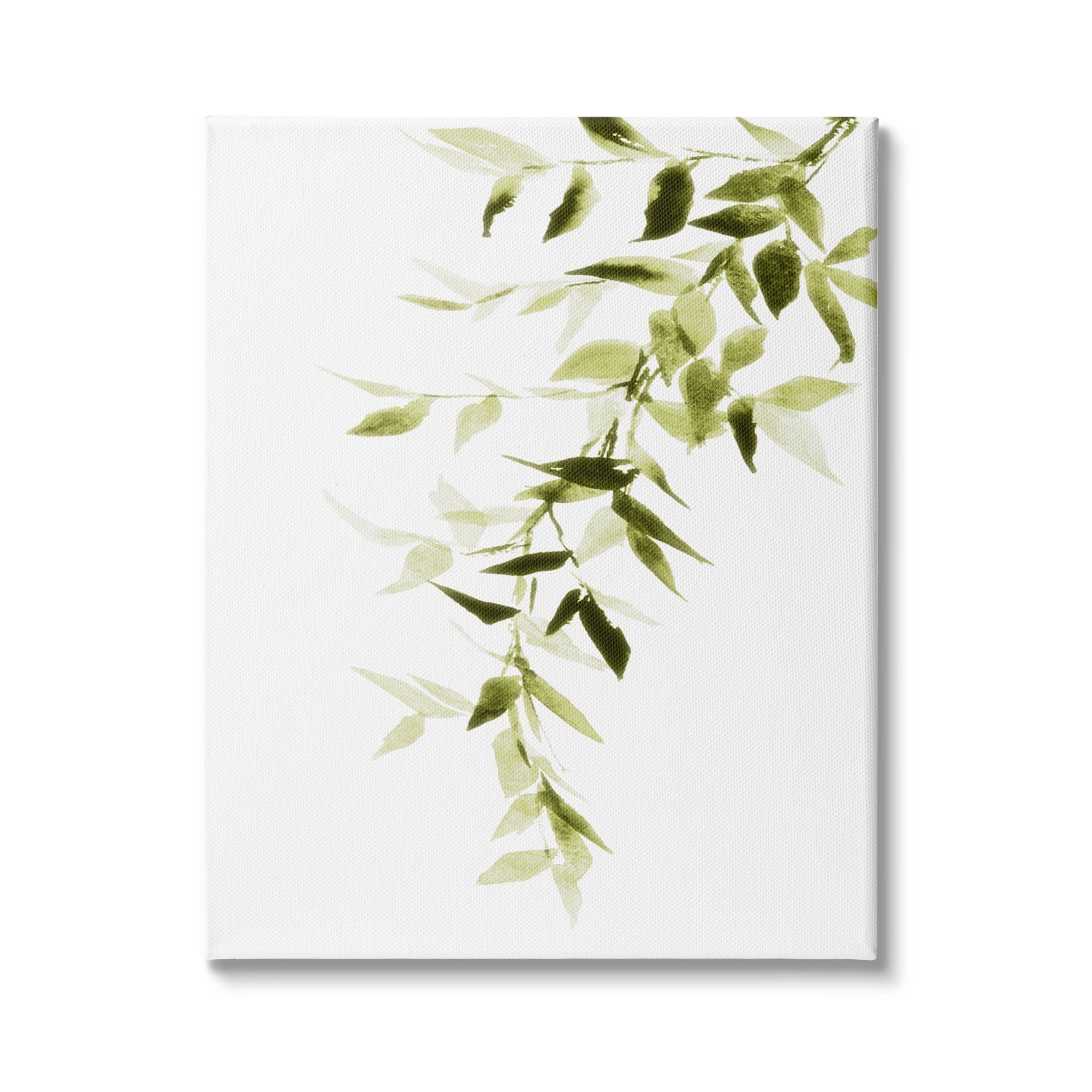 Stupell Industries Falling Green Vines Soft Watercolor Cascading Plant Leaves, 24 x 30, Design by Lanie Loreth
