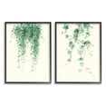 thumbnail image 1 of Stupell Industries Falling Ivy Vines Nature Minimal Green Watercolor Framed Wall Art Design by Danhui Nai, 2 Piece, 11" x 14", Black Framed, 1 of 5