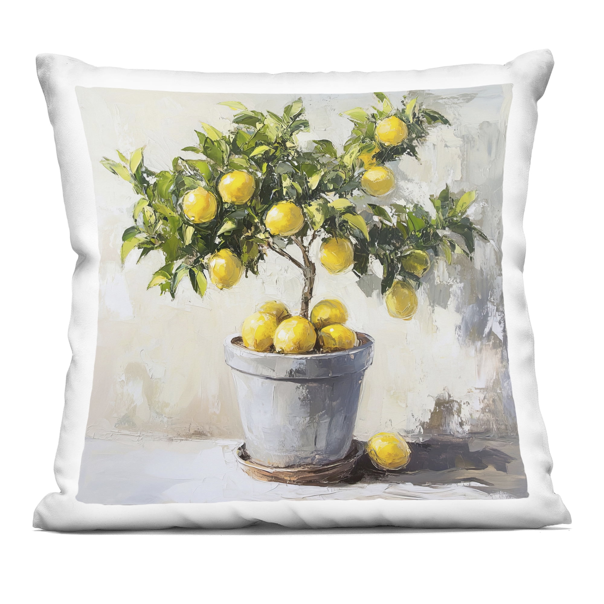 Stupell Industries Falling Lemon Tree Decorative Printed Throw Pillow, design by Tina LeCour