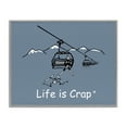 thumbnail image 1 of Stupell Industries Falling Ski Lift Novelty & Humor Painting Gray Framed Art Print Wall Art, 30 x 24, 1 of 2