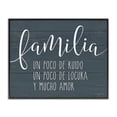 thumbnail image 1 of Stupell Industries Familia Y Mucho Amor Inspirational Quotes & Sayings Painting Black Framed Art Print Wall Art, 20 x 16, 1 of 2