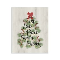 Stupell Industries Family Friends Christmas Tree Holiday Painting Unframed Art Prints Wall Art, 11 x 14
