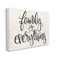 thumbnail image 1 of Stupell Industries Family Is Everything Rustic Quote Farm Home Sign Canvas Wall Art Design by Fearfully Made Creations, 16" x 20", 1 of 6