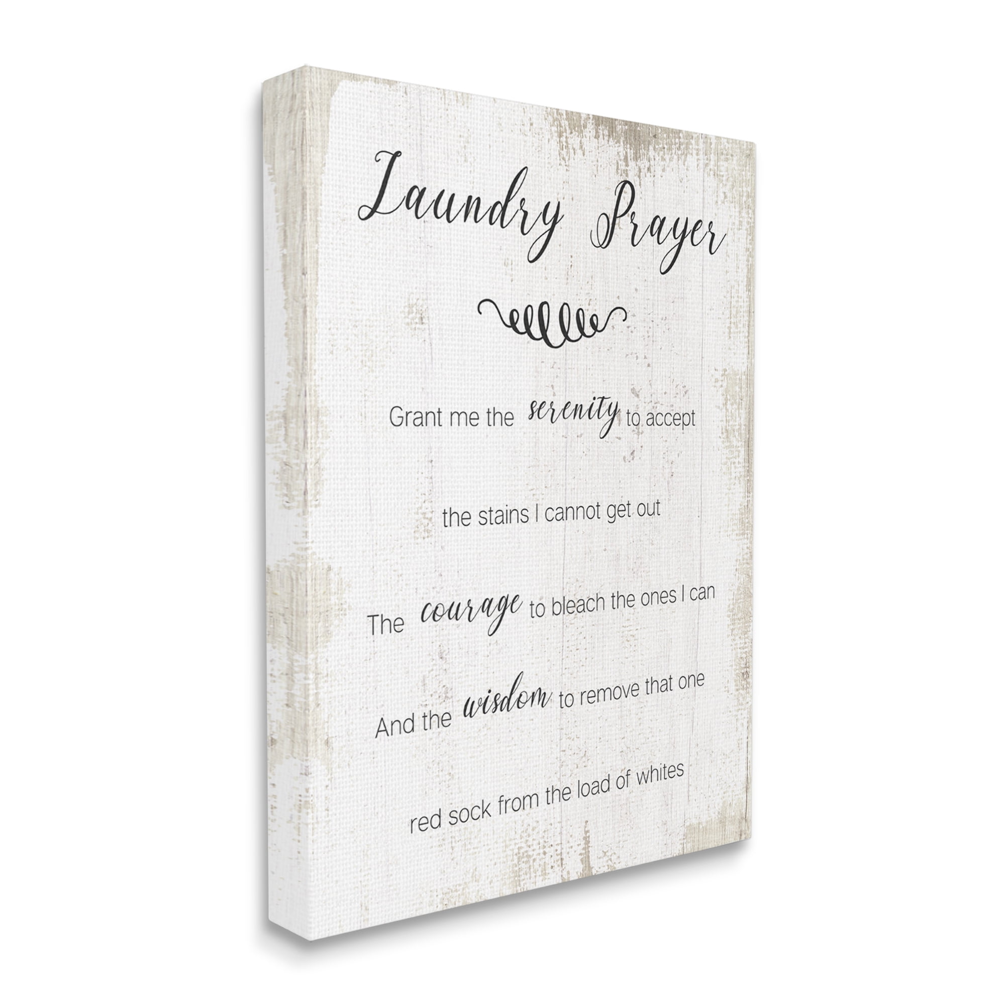 Stupell Industries Family Laundry Room Prayer Faith Inspired Humor Designed by Daphne Polselli