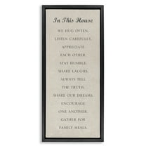 Stupell Industries Family Love Phrases Typography Painting Black Floater Framed Art Print Wall Art, 11 x 25