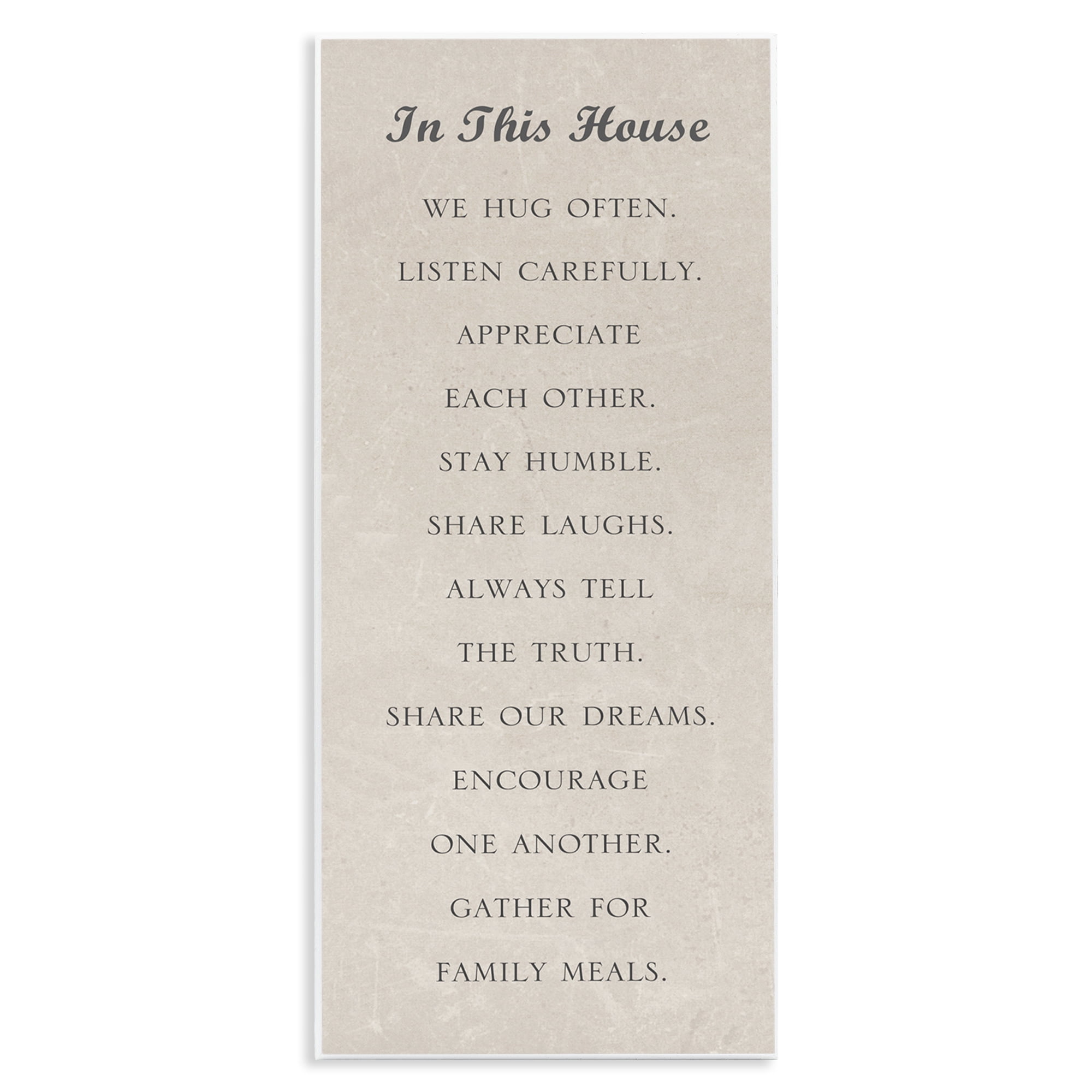 Stupell Industries Family Love Phrases Typography Painting Unframed Art ...