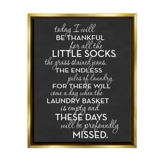 Stupell Industries Family Parenting Phrase Inspirational Painting Gold Floater Framed Canvas Art Print Wall Art, 25 x 31