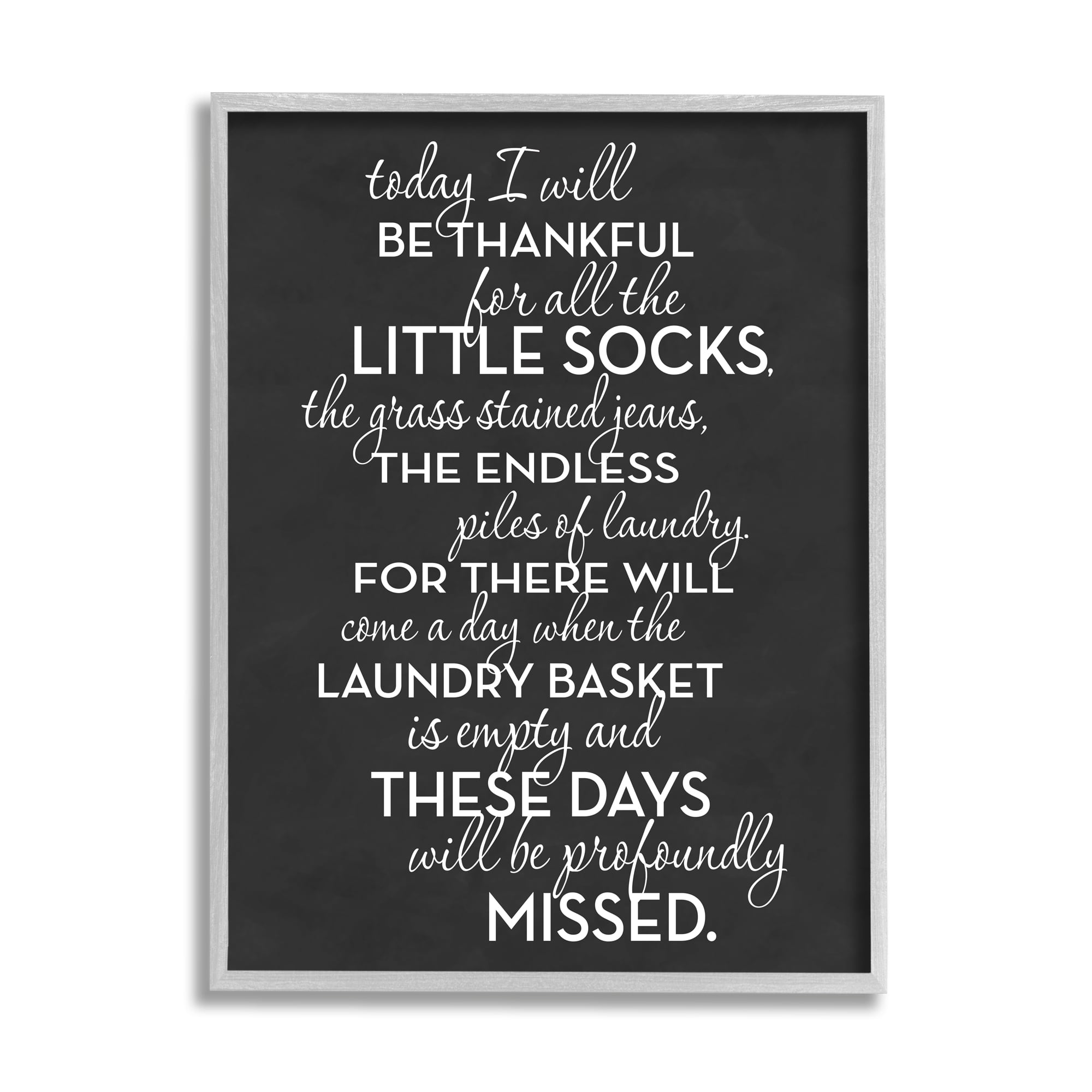 Stupell Industries Family Parenting Phrase Inspirational Painting Gray Framed Art Print Wall Art, 11 x 14