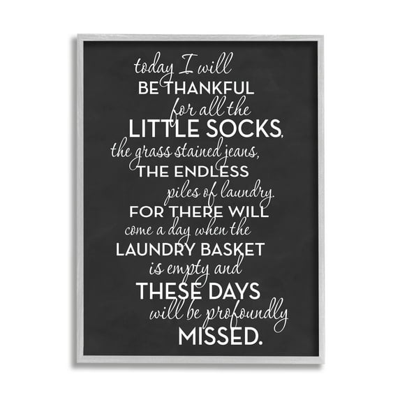 Stupell Industries Family Parenting Phrase Inspirational Painting Gray Framed Art Print Wall Art, 16 x 20