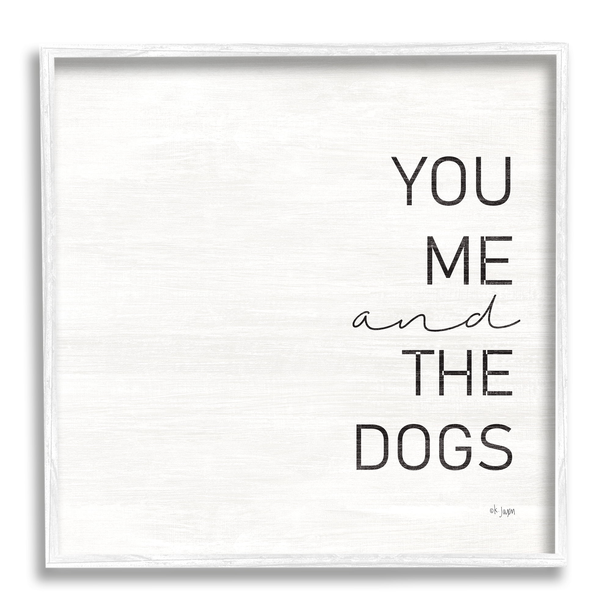 Stupell Industries Family Pet Loving Phrase Inspirational Painting White Framed Art Print Wall Art, 17 x 17