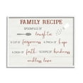 thumbnail image 1 of Stupell Industries Family Recipe Happiness Motivational Phrases Kitchen Puns, 30 x 24, Design by CAD Designs, 1 of 7
