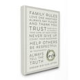 thumbnail image 1 of Stupell Industries Family Rules Love Dream Often Typography Painting Gallery Wrapped Canvas Art Print Wall Art, 24 x 30, 1 of 6