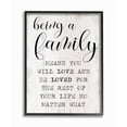thumbnail image 1 of Stupell Industries Family is Being Loved Phrase Motivational Home Sentiments Framed Wall Art Design by Daphne Polselli, 24" x 30", Black Framed, 1 of 5