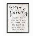 thumbnail image 1 of Stupell Industries Family is Being Loved Phrase Motivational Home Sentiments Inspirational Painting Black Framed Art Print Wall Art, 11 x 14, 1 of 8