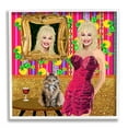 thumbnail image 1 of Stupell Industries Famous Country Singer Blonde Playful Dolly Abstract Pattern Graphic Art White Framed Art Print Wall Art, 17x17, by Lynnda Takos, 1 of 5