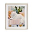 thumbnail image 1 of Stupell Industries Art Deco Fancy Cat on Pastel Sofa Birch Framed Print Under Glass, 13 x 16, by The Prints Vibe, 1 of 8