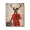 thumbnail image 1 of Stupell Industries Fancy Elk in Red Suit Animals & Insects Painting Gallery Wrapped Canvas Art Print Wall Art, 24 x 30, 1 of 8
