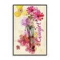 thumbnail image 1 of Stupell Industries Fancy Floral Cowgirl People Painting Black Framed Art Print Wall Art, 20 x 30, 1 of 2