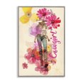 thumbnail image 1 of Stupell Industries Fancy Floral Cowgirl People Painting Gray Framed Art Print Wall Art, 20 x 30, 1 of 2