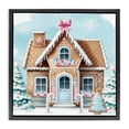 thumbnail image 1 of Stupell Industries Contemporary Fancy Gingerbread House Black Floating Frame Canvas Art, 18 x 18, by Nicole DeCamp, 1 of 8