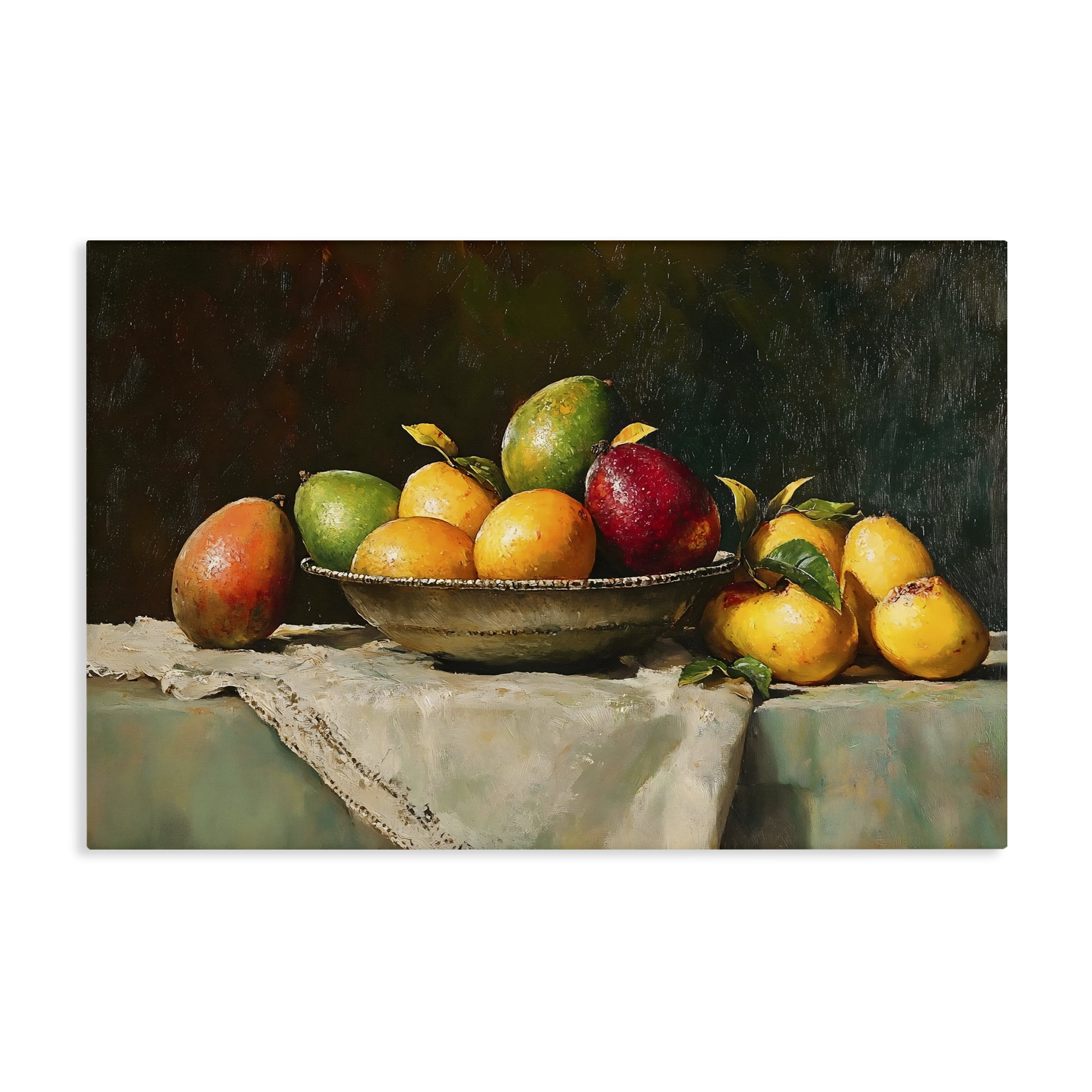 Stupell Industries Fancy Table Fruit Arrangement Canvas Wall Art, design by Creative Studio