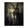 thumbnail image 1 of Stupell Industries Eclectic Fancy Wolf in Suit Canvas Art, 36 x 48, by Ray Powers, 1 of 8
