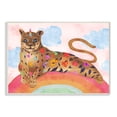 thumbnail image 1 of Stupell Industries Fantasy Jungle Cat On Mystical Rainbow Wall Plaque, 13 x 19, Design by Daphne Polselli, 1 of 6