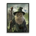 thumbnail image 1 of Stupell Industries Fantasy Wizard Cat Animals & Insects Painting Black Framed Art Print Wall Art, 24 x 30, 1 of 9