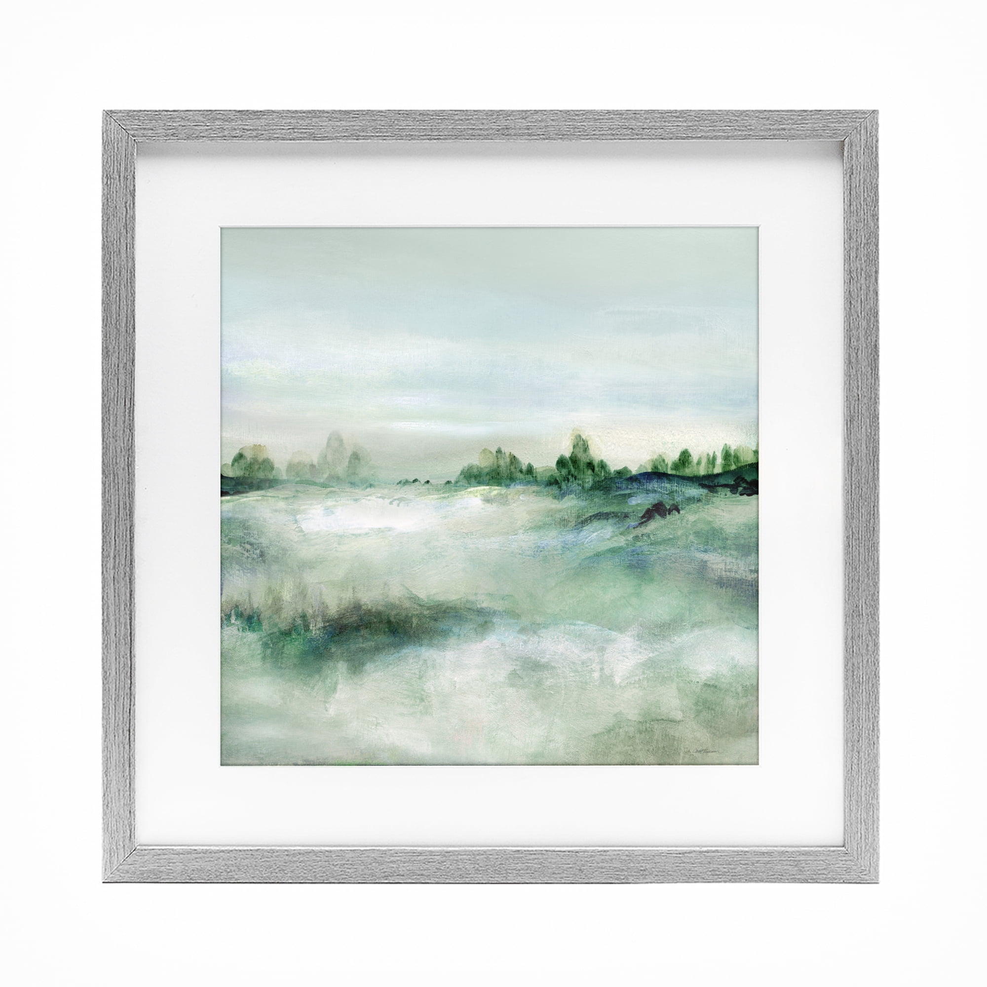 Stupell Industries Far Reaching Meadow Gray Framed Print Under Glass, design by Carol Robinson