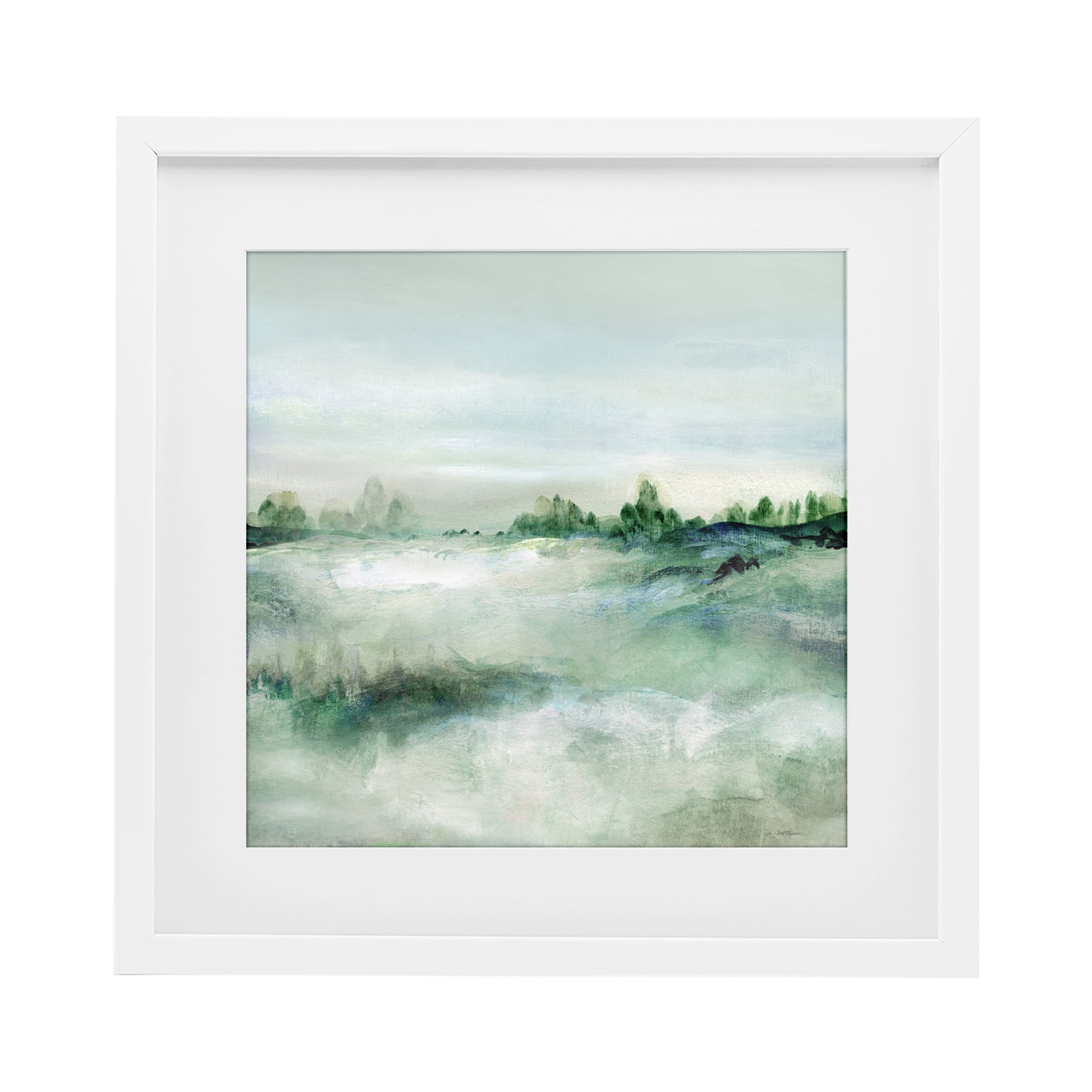 Stupell Industries Far Reaching Meadow White Framed Print Under Glass, design by Carol Robinson