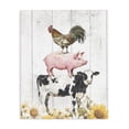 thumbnail image 1 of Stupell Industries Cottage Farm Animal Stack and Sunflowers Canvas Art, 30 x 40, by Christine Simpson Art, 1 of 8