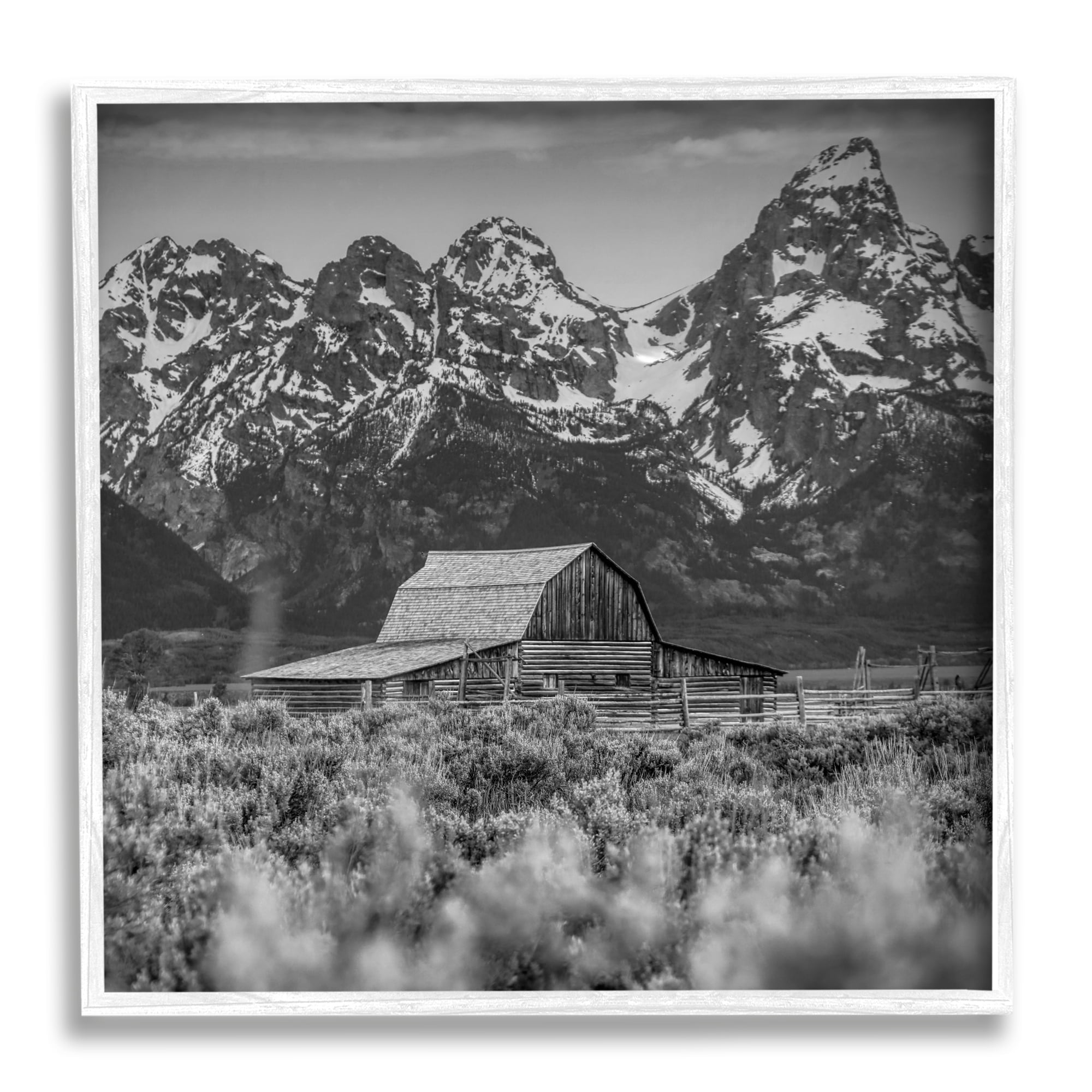 Stupell Industries Farm Barn Mountain Landscape Rural Countryside Photography, 12 x 12, Design by Daniel Sproul