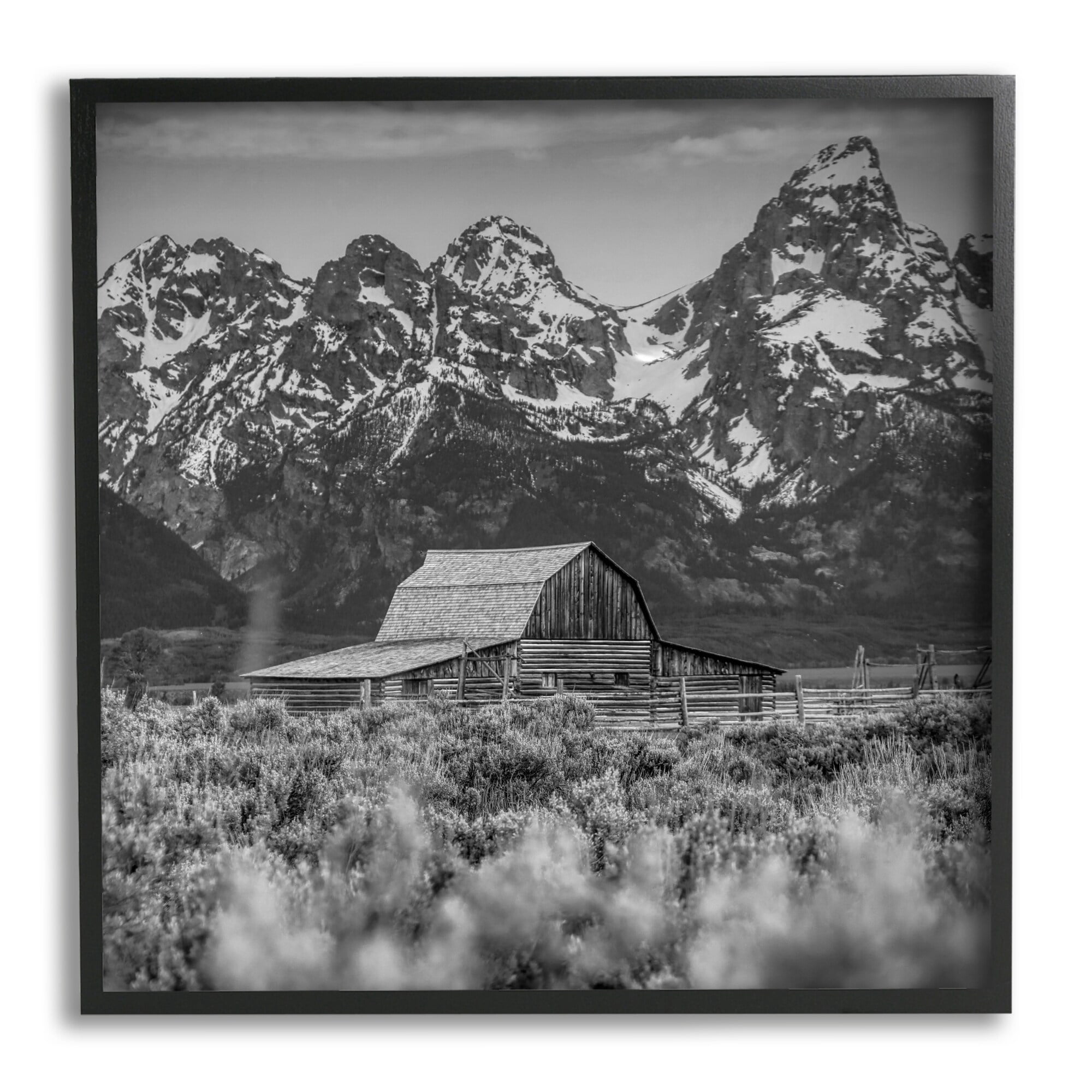 Stupell Industries Farm Barn Mountain Landscape Rural Countryside Photography, 12 x 12, Design by Daniel Sproul