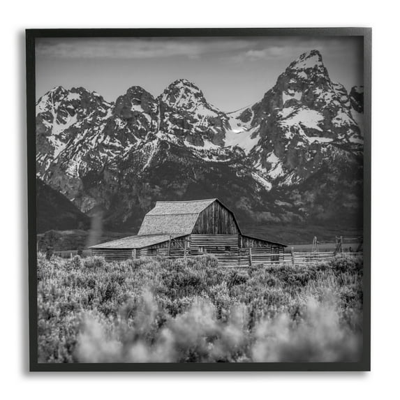 Stupell Industries Farm Barn Mountain Landscape Rural Countryside Photography, 12 x 12, Design by Daniel Sproul