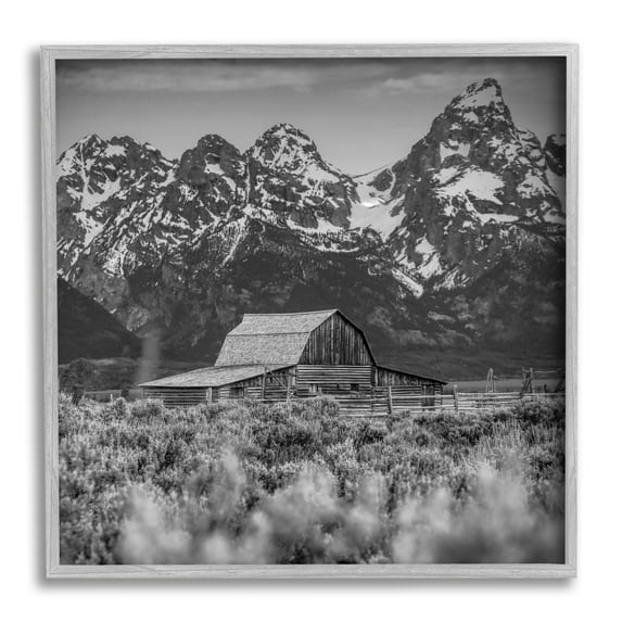 Stupell Industries Farm Barn Mountain Landscape Rural Countryside Photography, 24 x 24, Design by Daniel Sproul