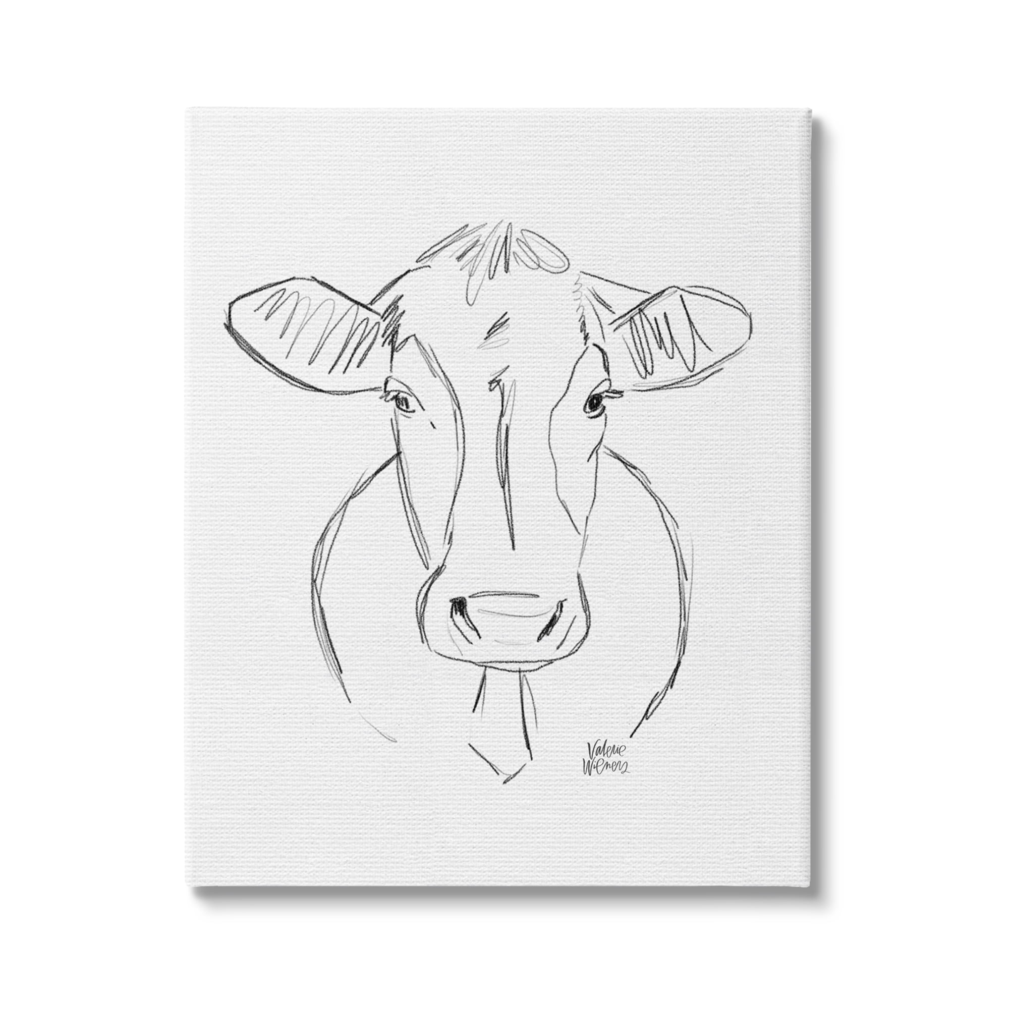 How to Draw a Cow - Step by Step Cow Drawing Instructions (Kids and  Beginners) | Cow drawing, Cow pictures, Cartoon cow